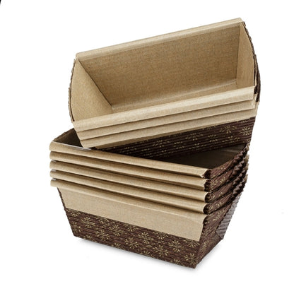 Mini Loaf Paper Baking Pans – Disposable, 5 Count