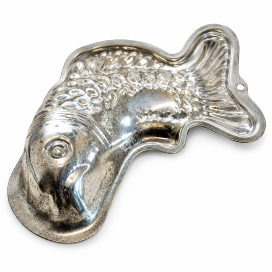 Vintage Fox Run Fish Cake & Gelatin Mold Made in Portugal by A Metalúrgica NEW w/ Insert