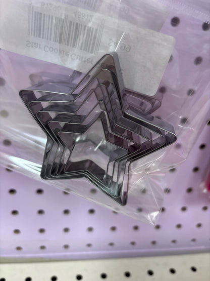 Star Cookie Cutter Set of Nested Sizes 5pc