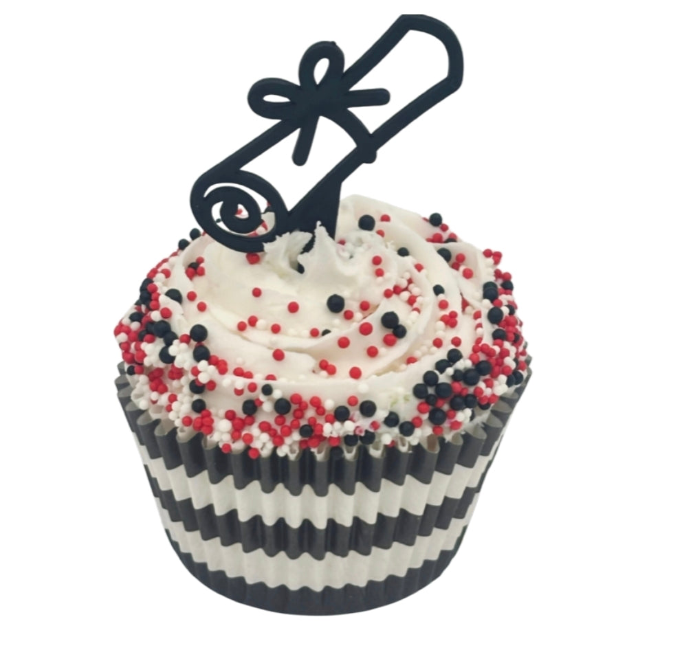 Black & White Striped Cupcake Liners 50-count