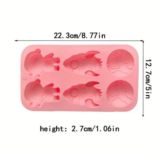 Space Theme Silicone Mold 6 Cavity