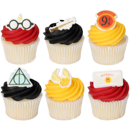 HARRY POTTER™ Edible Decorations – Wizarding World™ Cupcake Toppers, 6 Count