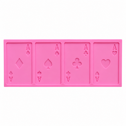Playing Card Fondant Silicone Mold – 4 Aces