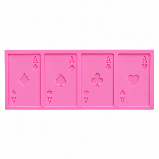 Playing Card Fondant Silicone Mold – 4 Aces