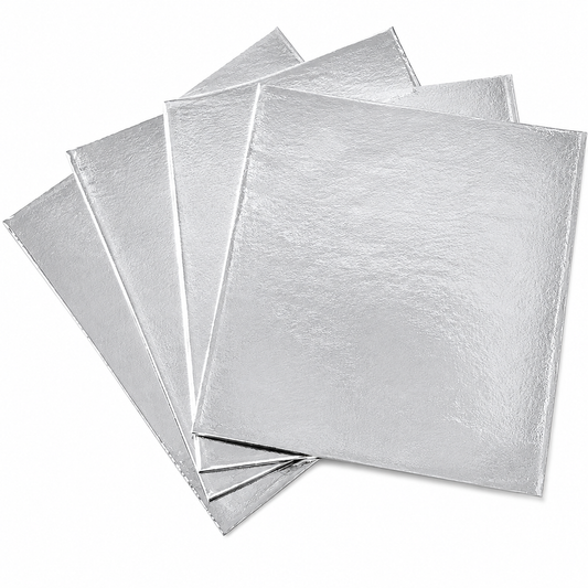 Foils 4in x 4in Silver 125pk