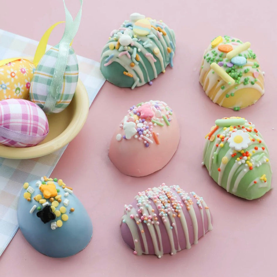 Easter Egg Chocolate Candy Mold Plain Silicone Egg Cavities