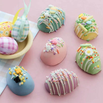 Easter Egg Chocolate Candy Mold Plain Silicone Egg Cavities