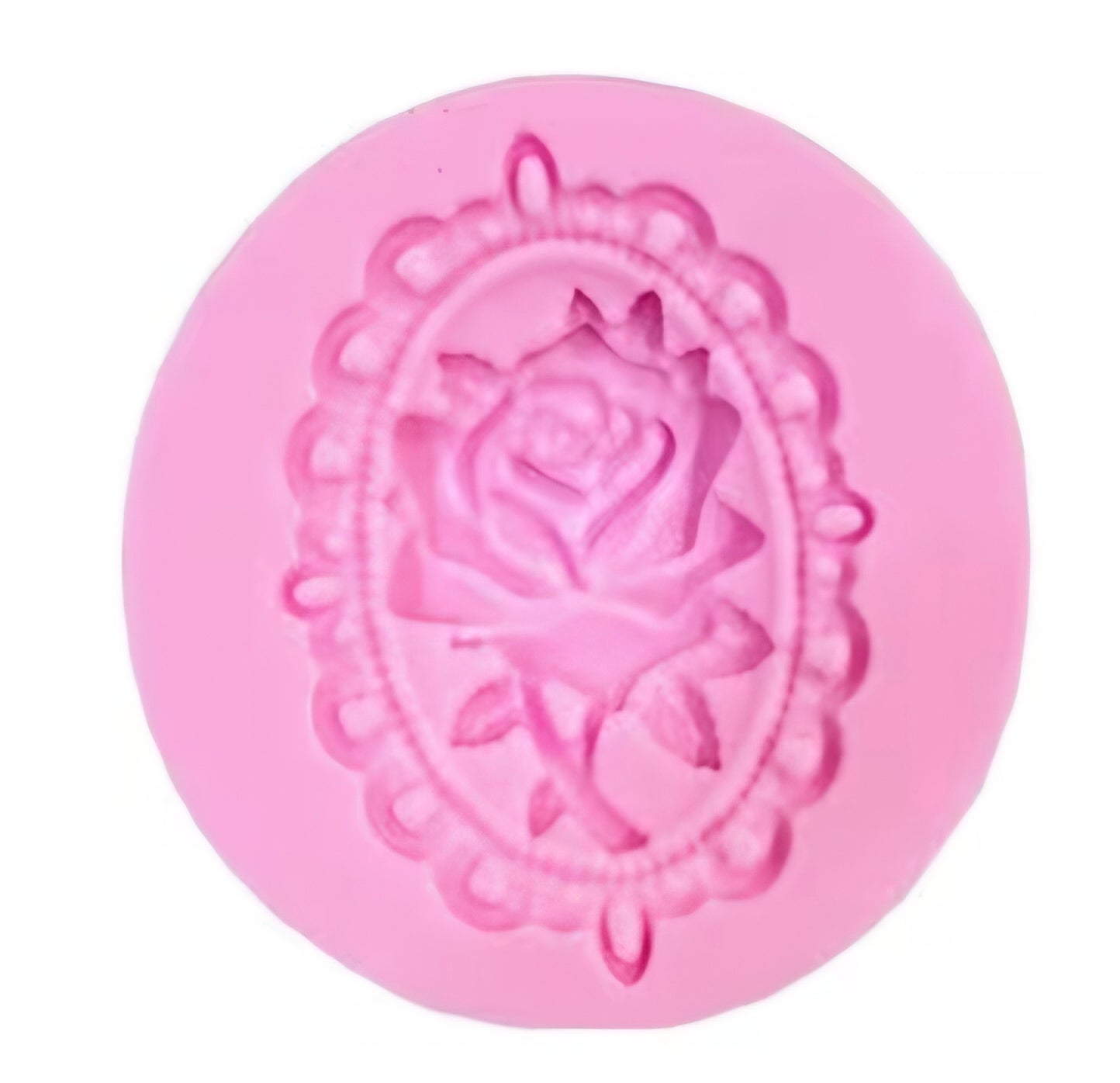 Vintage Rose Cameo Silicone Mold