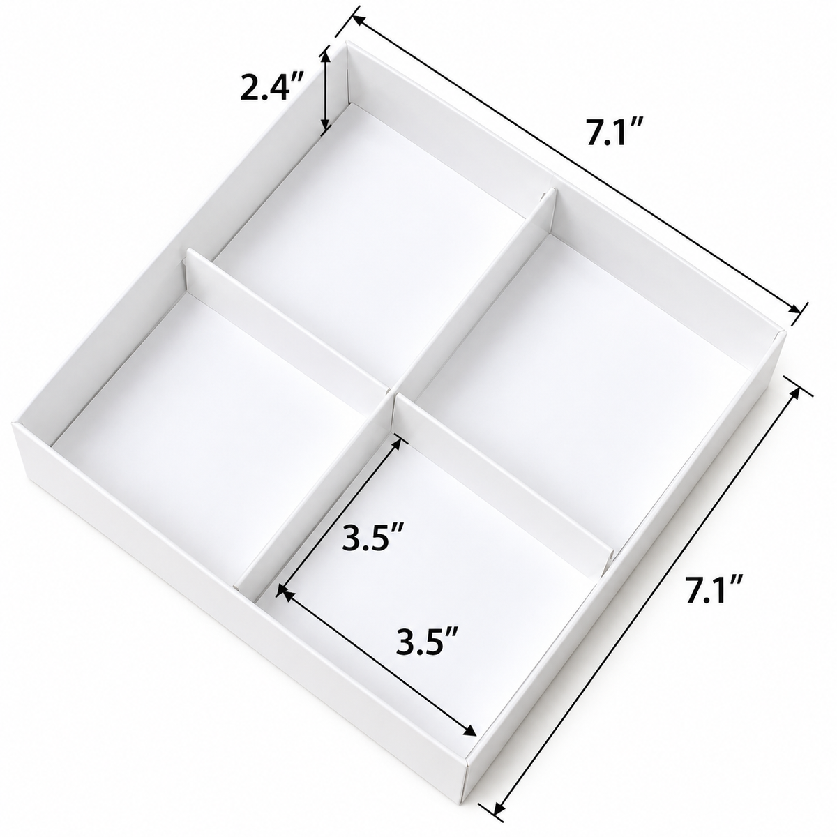 Clear Window Donut Treat Box 4 Cavity, pack of 5