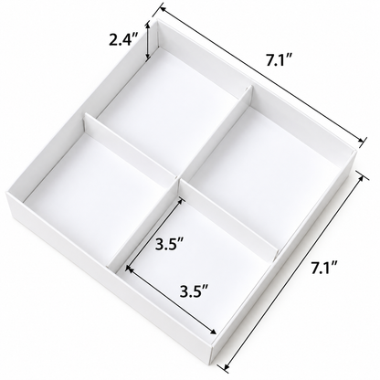 Clear Window Donut Treat Box 4 Cavity, pack of 5