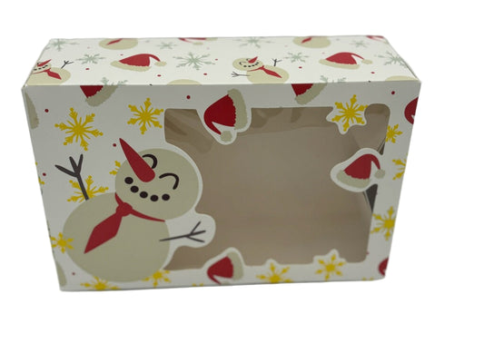 Christmas Cookie Boxes – Assorted 3-Pack (9"x6") with Clear Window