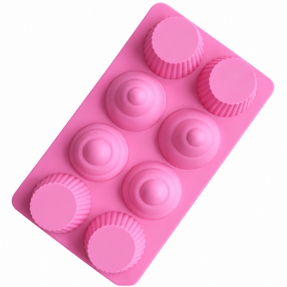 Cupcake Chocolate Mold 2-Part Silicone Mold