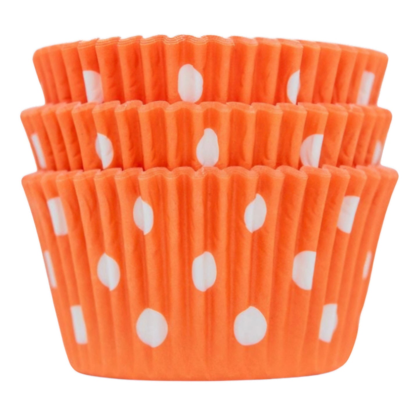 Orange Polka Dot Cupcake Liners 50-count