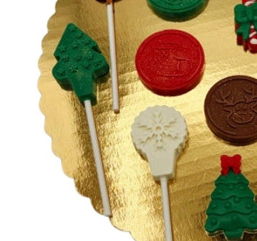 Christmas Tree & Snowflake Lollipop Mold 6 Cavity