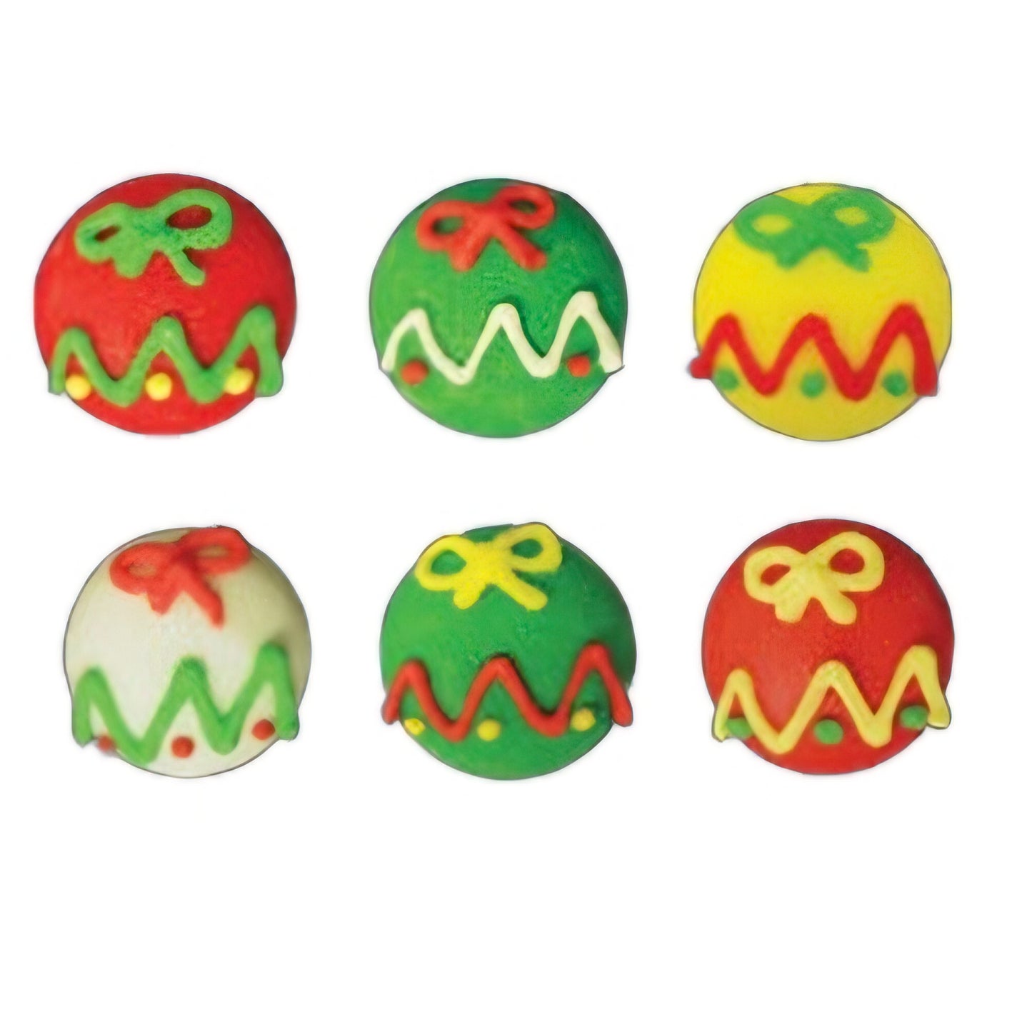 Edible Decorations  Mini Christmas Ornaments 6 Count