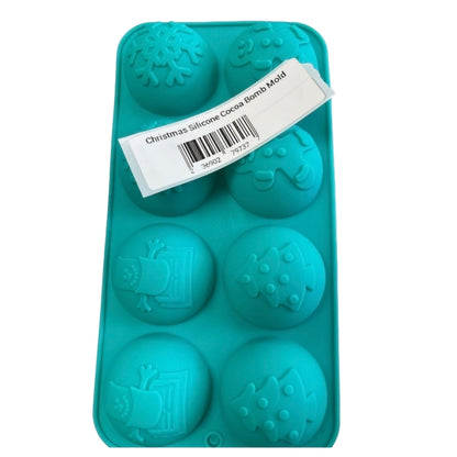 Christmas Silicone Cocoa Bomb Mold Snowflake, Gingerbread & Tree 8 Cavity