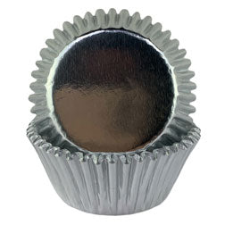 Shiny Silver Foil Cupcake Wrappers 100 Count