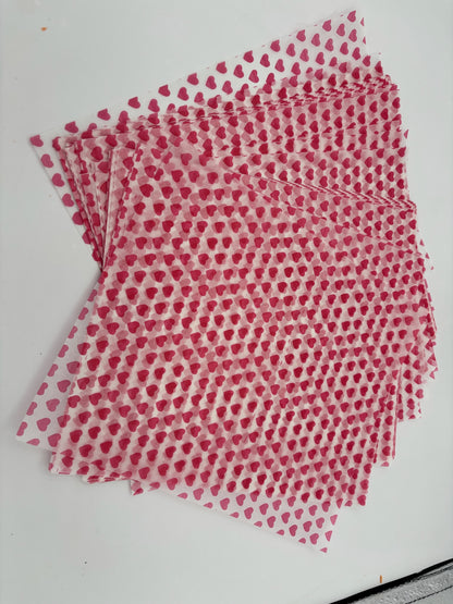 Valentine Hearts Parchment Paper 25 Count