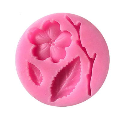 Cherry Blossom Flower, Leaf & Branch Fondant Silicone Mold