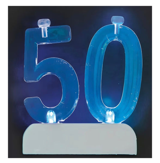 Flashing 50 Birthday Candle