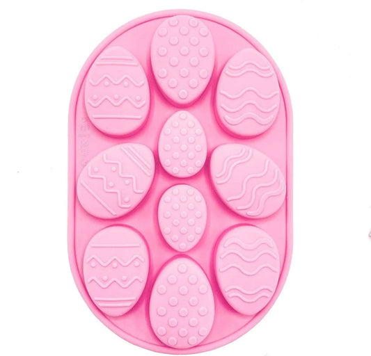 Decorated Easter Egg Chocolate Candy Mold Silicone Egg Designs
