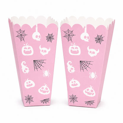 Halloween Pink Popcorn Boxes 4 Count