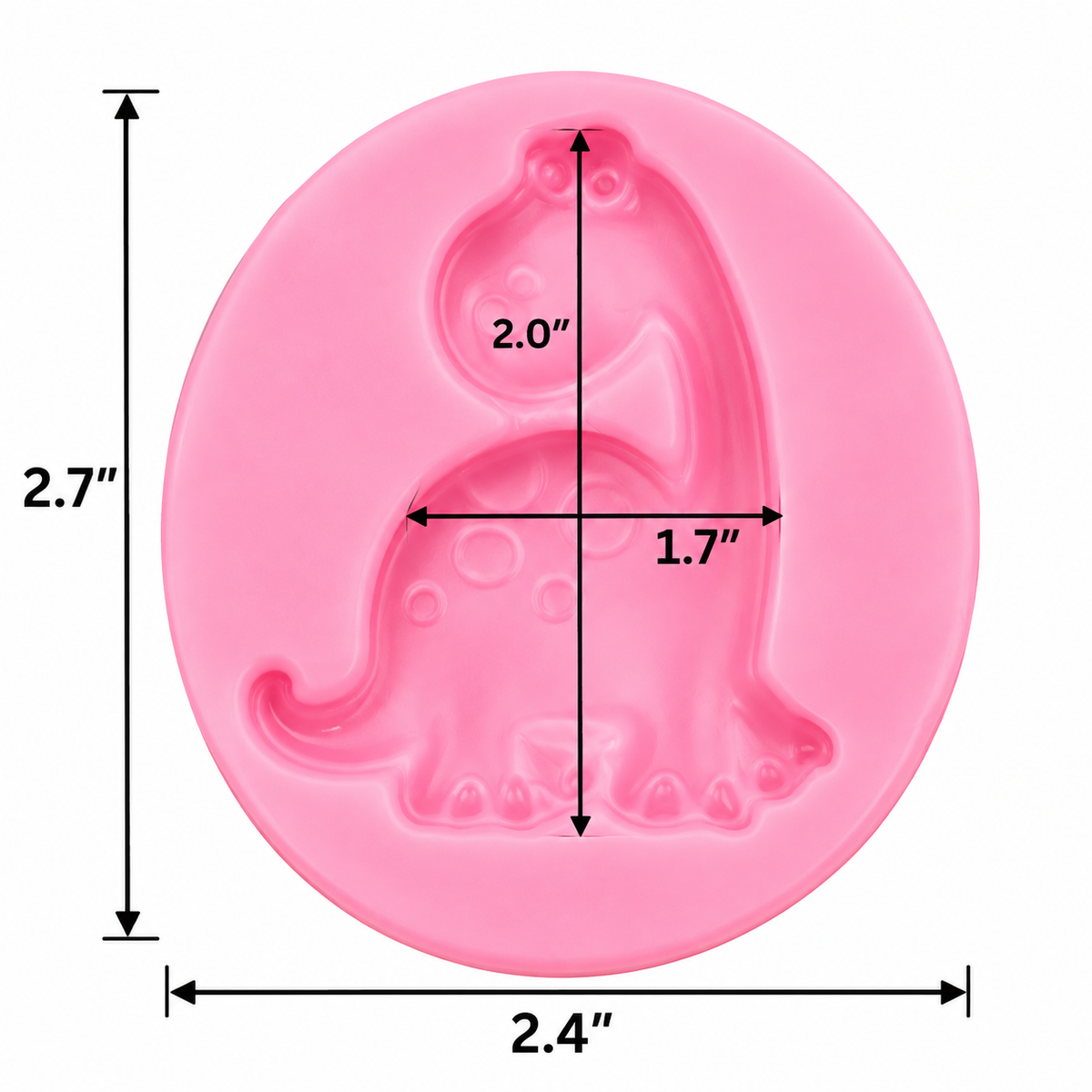 Long Neck Dinosaur Fondant & Gum Paste Silicone Mold