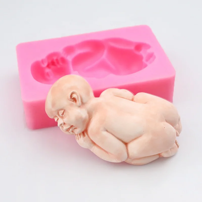 3D Baby Fondant & Gum Paste Silicone Mold – 1 Cavity