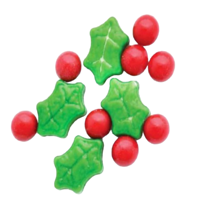 Holly Berry Pressed Candy 8  OZ