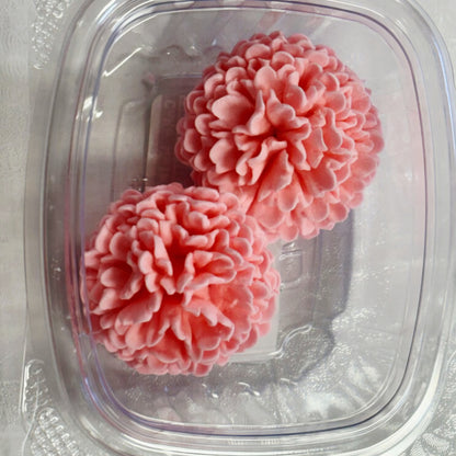Gum Paste Carnation 2in Pink 2-Count