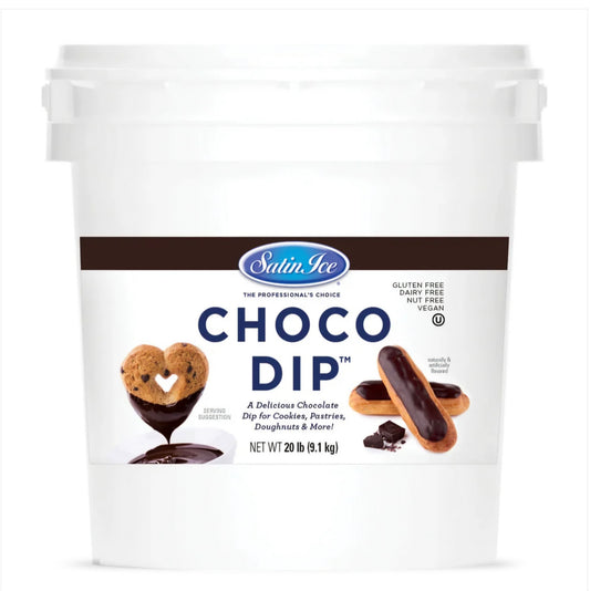 Satin Ice Choco Dip Chocolate Coating – 20 lb Bulk Pail
