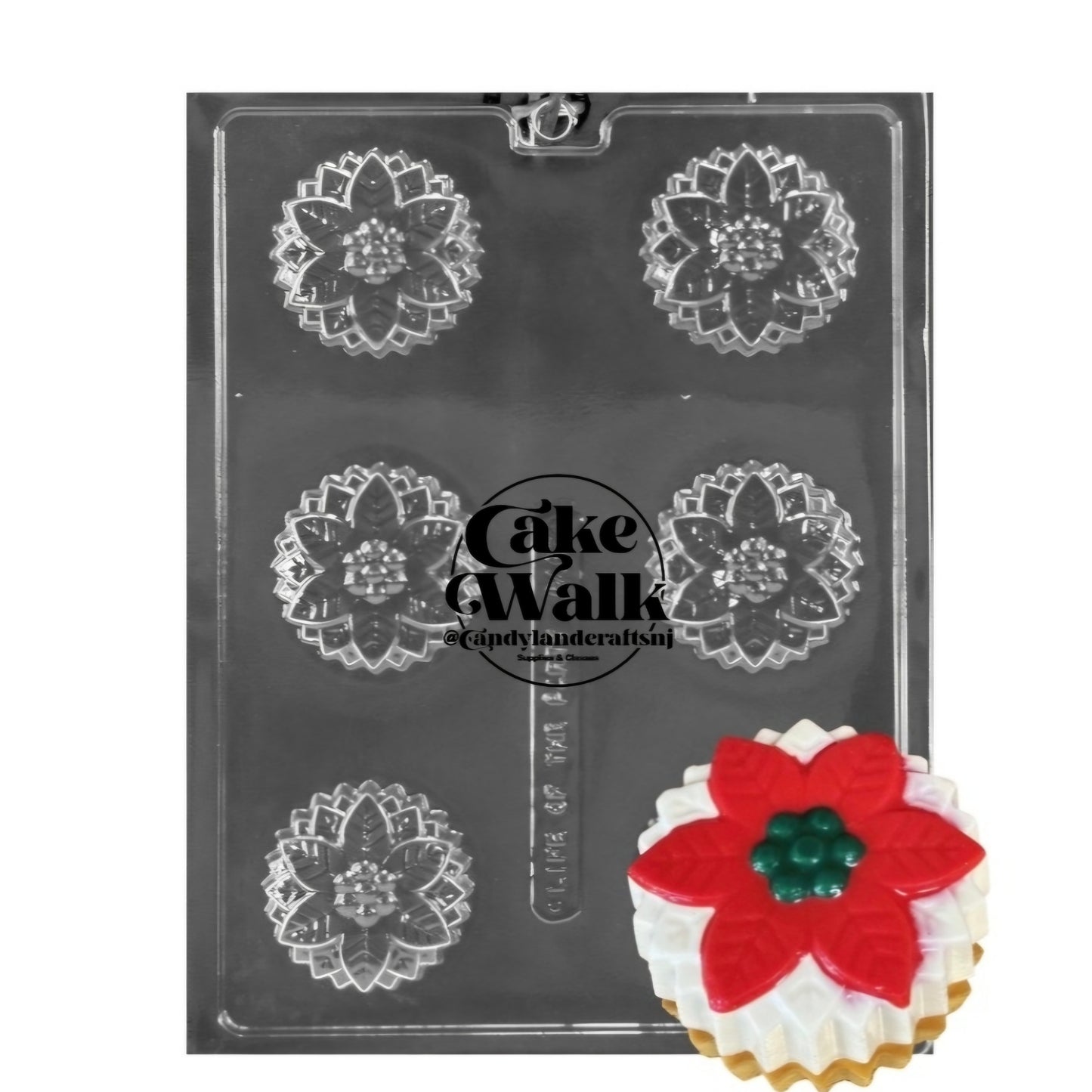 Life of the Party Poinsettia Cookie