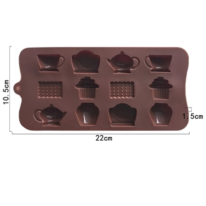 Mad Tea Party Silicone Chocolate Mold