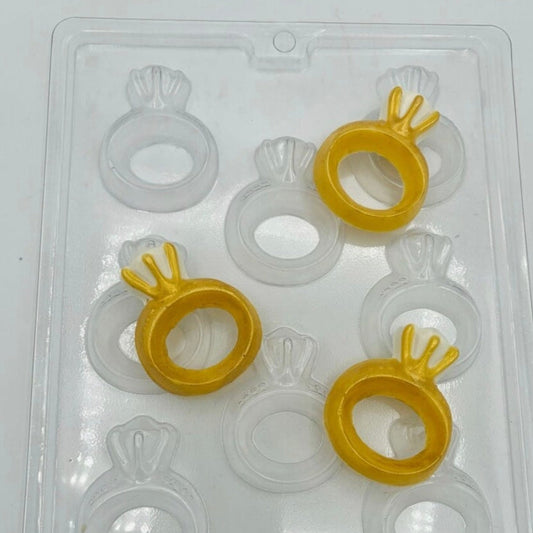Engagement Ring Chocolate Mold – Diamond Ring Wedding Candy Mold