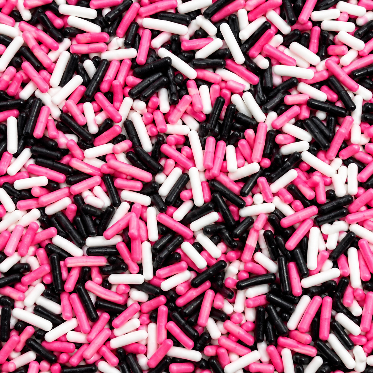 Pink Halloween Sprinkle Mix - Pink Black & White Sprinkle Blend