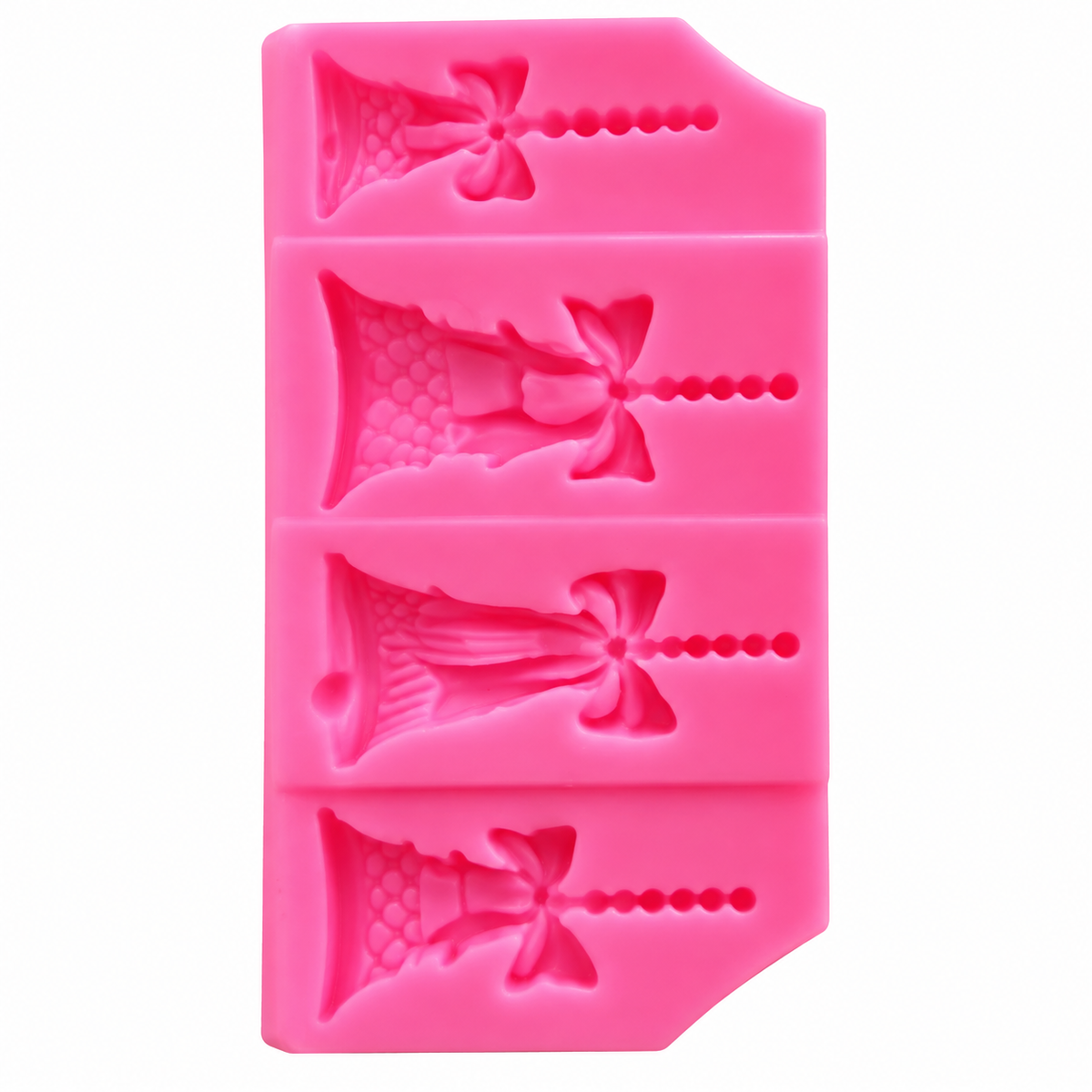 Christmas Bell Silicone Mold – 4 Cavity Chocolate, Candy & Fondant Mold