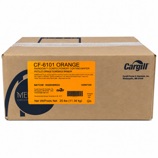 Merckens Orange Chocolate Wafers 25lbs Bulk Case