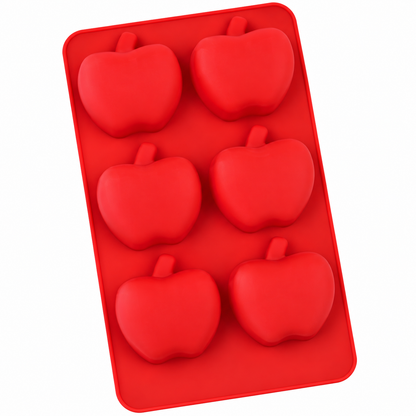 Apple Silicone Chocolate Mold – 6 Cavity