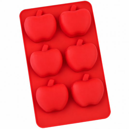 Apple Silicone Chocolate Mold – 6 Cavity