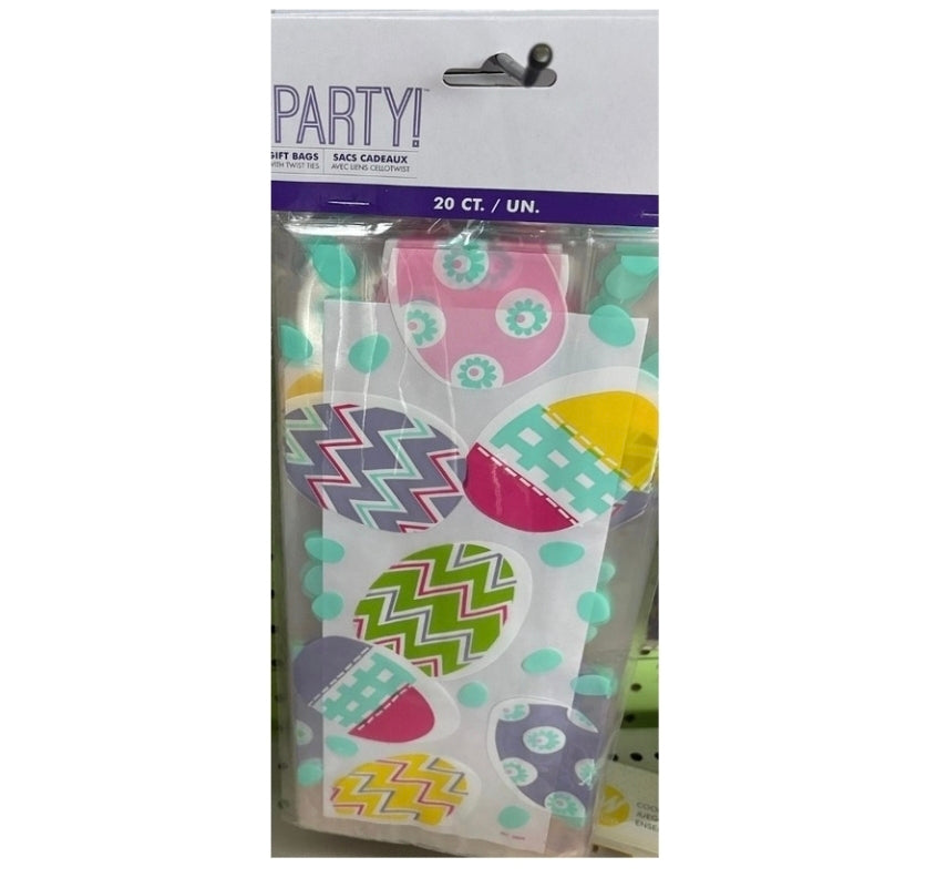 Easter Egg Cello Bags 20ct