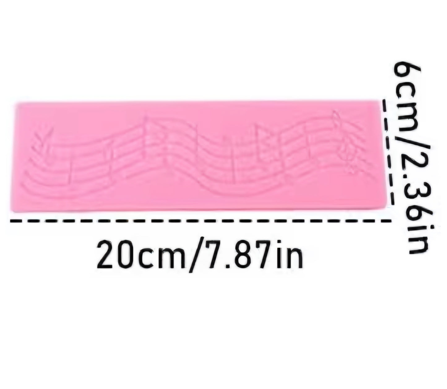 Silicone Music Note Mold – Quarter & Eighth Notes