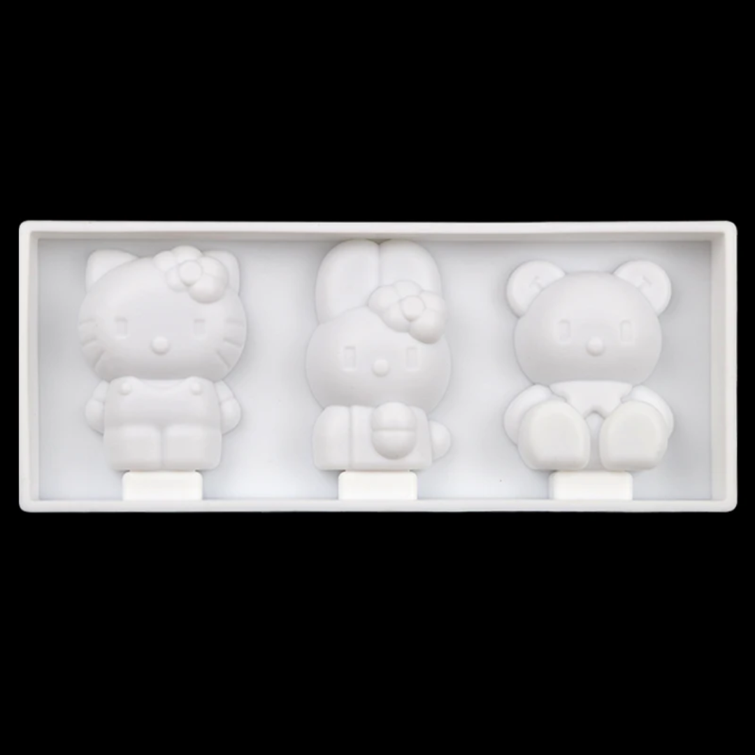 Kawaii Character Lollipop Silicone Mold – 3 Cavity