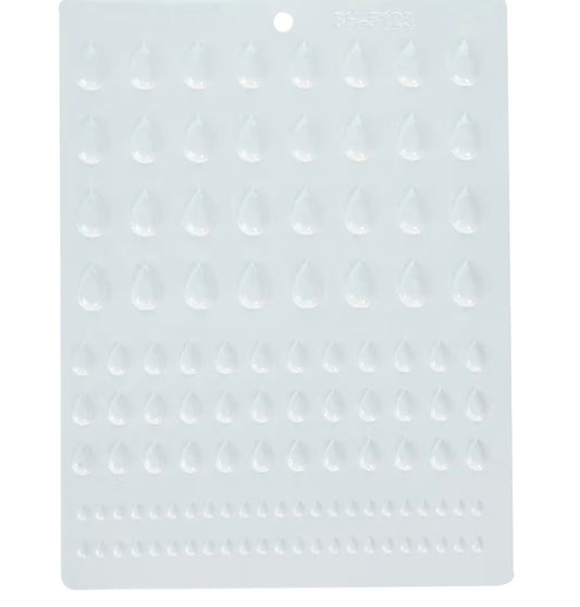 Hard Candy Mold Tear Drop Gem Mix