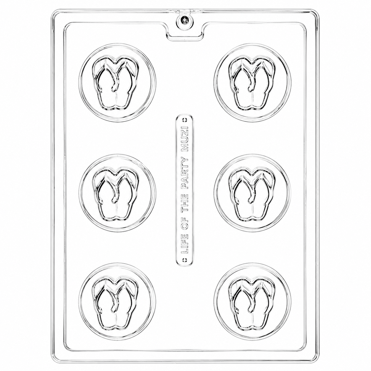 Flip Flop Cookie Mold 6 Cavity