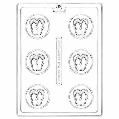 Flip Flop Cookie Mold 6 Cavity