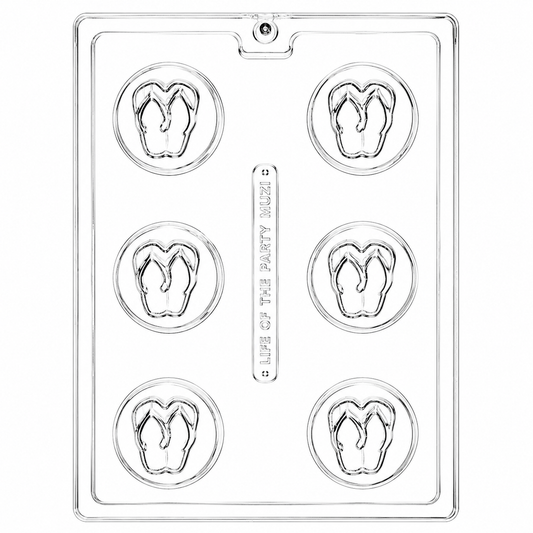 Flip Flop Cookie Mold 6 Cavity