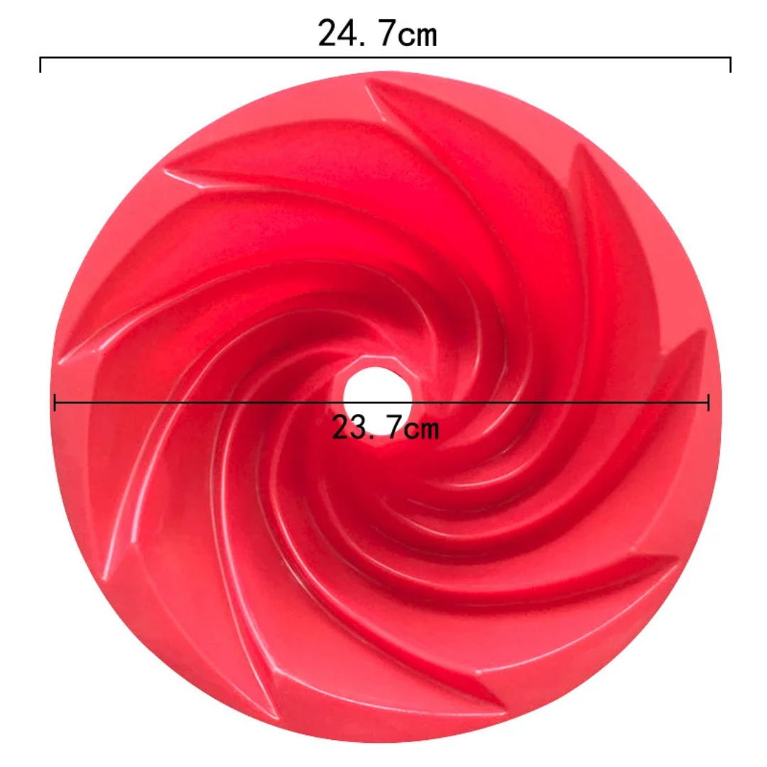 Spiral Bundt Cake Silicone Baking Mold – 9.3 Inch
