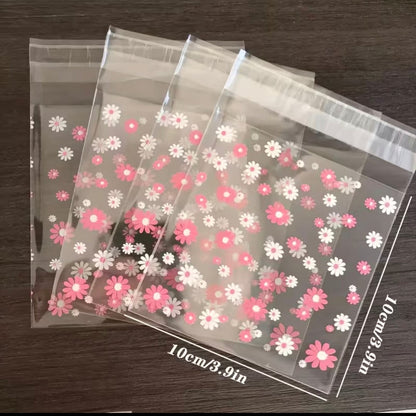 Floral Treat Bags 4x4 Self Sealing 20 Count