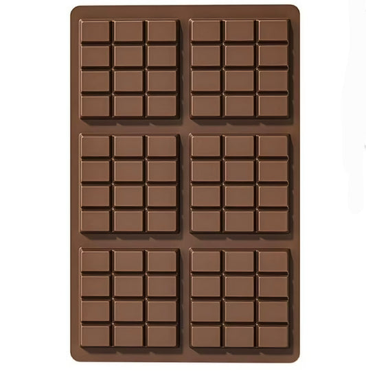 Silicone Candy Bar Mold for 6 Bars - 12 Segments Ea