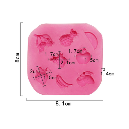 Assorted Fruit Fondant & Gum Paste Silicone Mold